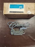 Vintage Original Chevy Chevelle Trunk Lid Badge Chrome Metal Emblem. Fixed Price $50.00.