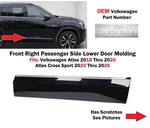 2018-26 Volkswagen Atlas Cross Sport Front Right Door Lower Molding 3CN854940B. Fixed Price $60.00.