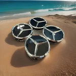 Set Of 4 75MM Wheel Center Rim Caps Hub For Mercedes-benz Matte Black Star A116. Fixed Price $25.99.