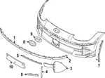 Genuine Hyundai Center Molding 865B5-KL100. Fixed Price $129.99.