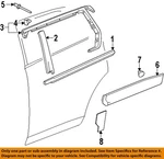 Gm Oem 10-17 Equinox,terrain Rear Door Exterior Trim-applique 22760518. Fixed Price $140.92.
