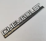 95-99 Chevy Suburban Passenger Rear Tailgate Door Chevrolet Emblem. Fixed Price $54.95.
