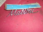 Nos Gm 1966 To 1967 "chevy Malibu" Scripted Nameplate / Emblem Pt# 7660545. Fixed Price $45.00.