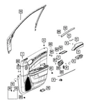 Genuine Mopar Door Window Opening Molding Left 1RK41DX9AC. Fixed Price $44.68.