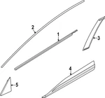 Genuine Nissan Oe Moulding-front Door, Lh 80877-6TA1A. Fixed Price $313.29.