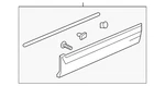 Genuine Honda Garnish Assembly Front Door (lower) 75312-TLC-A01. Fixed Price $113.79.