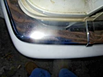Jaguar Xjs Rear Bumper Chrome Blade End Drivers #1993.5-1996 #HHC6641AA. Fixed Price $90.00.