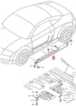 Genuine Audi Coupe Roadster Tts 8N3 8N9 Side Member Trim 8N0853563A. Fixed Price $344.98.