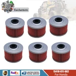 6PCS Oil Filter Honda TRX400EX TRX400X Foreman Sportrax 1999-2014. Fixed Price $16.99.