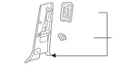 Genuine Toyota Lower Center Pillar Trim 62401-0C010-E0 Qty. Fixed Price $81.76.