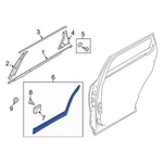 For Kia Telluride 2020-2022 87731S9000CR Rear Left Door Molding. Fixed Price $448.09.