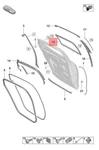 Genuine Porsche Panamera Window Guide Right Outer 971839432B. Fixed Price $187.07.