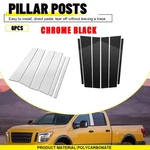 Stainless Steel Chrome Black Pillar Posts For Nissan Titan Crew Cab 2004-2015. Fixed Price $8.54.