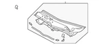 Genuine Mazda Cowl Grille KN0W-50-7S0A. Fixed Price $151.78.