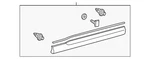 Genuine Toyota Molding Sub Assembly R 75075-48030. Fixed Price $333.83.