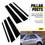 6PCS Glossy Black Bc Pillar Post Cover Trim For Benz Ml Class W164 2006-2011. Fixed Price $14.99.