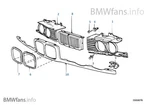 Bmw 1989-1994 E34 525I Narrow Grille And Headlight Grills Set 51131978880 Green. Fixed Price $100.00.