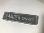 Vintage Dodge Camper Special Emblem Badge Trim Metal 2553886. Fixed Price $87.00.