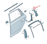 Audi Q5 Fy Rear Left Door Pillar C Trim No Duty. Fixed Price $71.94.