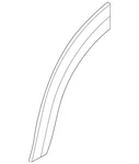 Genuine Nissan Wheel Arch Molding 78861-6TA1A. Fixed Price $127.57.