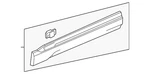 Genuine Honda Body Side Molding 75312-T90-A21. Fixed Price $155.32.
