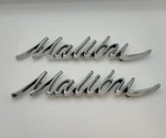 Oem Gm 1966 1967 Chevrolet Malibu Quarter Script Emblem Ornament Pair Of 2. Fixed Price $76.49.