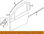 Subaru Oem 17-23 Crosstrek Front Door Exterior Trim-belt W'strip 61280FL030. Fixed Price $74.02.