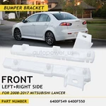 Pair Front Bumper Bracket Fit For 08-17 Mitsubishi Lancer 6400F549 6400F550. Fixed Price $10.88.