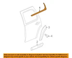 Gm Oem 07-14 Tahoe,yukon Rear Door Exterior Trim-belt W'strip 22774085. Fixed Price $235.26.