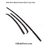 Grand National Turbo T-type Monte Carlo Ss 3 T-top Exterior Trim Molding Black. Fixed Price $239.95.