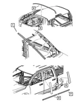 Genuine Mopar Front Door Molding Right 68140236AA. Fixed Price $207.06.