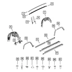 For Jeep Grand Cherokee 2021-2025 Mopar 6XN59GXHAD Wheel Flare Molding. Fixed Price $50.83.