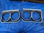 1966 Buick Skylark Chrome Headlight Bezel Doors Rh 1373262 1373263 Lh Pair Oem. Fixed Price $95.00.