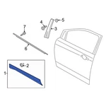Ford Escape 2017-2019 JJ5Z7820878AA Front Right Door Molding. Fixed Price $116.98.