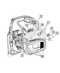 Genuine Mopar Door Window Opening Molding Left 1JB03XXXAA. Fixed Price $42.85.