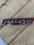 Ford Raptor F150 Truck Front Fender Badge Decal Decor Chrome Red F-150. Fixed Price $18.99.