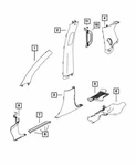 Genuine Mopar 2014-2017 Jeep Grand Cherokee Pillar Molding Right 6EK18DX9AA. Fixed Price $42.29.