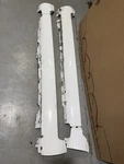 Audi S8 D3 Side Skirts Sill Covers Pair 4E0853859G 4E0853860G 2007 White LY9C. Fixed Price $133.88.