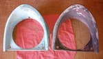 1955-56 Ford Mercury Pair Headlight Bezel BV-16076-A. Fixed Price $75.00.