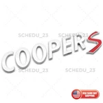 Mini Cooper Silver Chrome Rear Trunk Boot Emblem Badge Logo Lettering Sport. Fixed Price $24.99.