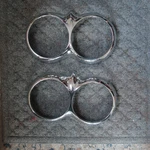 1958 1959 1960 1961 1962 Corvette Headlight Chrome Trim Bezel Doors Gm # 3779239. Fixed Price $85.00.