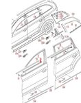 New Audi Q7 Front Left Door Strip Slot 4L0853283E2ZZ Oem No Duty To. Fixed Price $166.81.