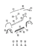 Genuine Mopar Roof Molding Right 7LG00DX8AC. Fixed Price $82.87.