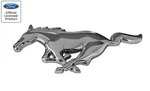 2005-2009 Ford Mustang Chrome Running Horse Grille Emblem 8". Fixed Price $29.95.