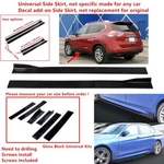 86/54.5" For 2014-16 Nissan Rogue Universal Gloss Side Skirt Extension Lip Trim. Fixed Price $64.60.