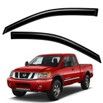 Smoke Window Visor Rain Guard Vent Shade For 2004-2015 Nissan Titan Extended Cab. Fixed Price $39.93.