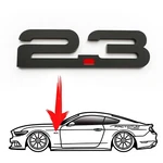 Pair Matte Black Badges Fits Ford Mustang Fender Side Emblem Ecoboost. Fixed Price $25.90.