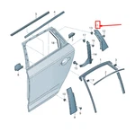 New Audi Q5 Fy Rear Right Door Pillar C Trim 80A839904B5FQ Original No Duties. Fixed Price $71.94.