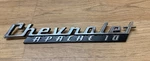 Vintage Chevrolet Apache 10 Truck Emblem 3766879 13-1/2 Long. Fixed Price $44.00.
