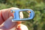 Nos! Oem Metal 1970S Ford Chrome Letter "d" Emblem 40153 / 1606-DD. Fixed Price $35.00.